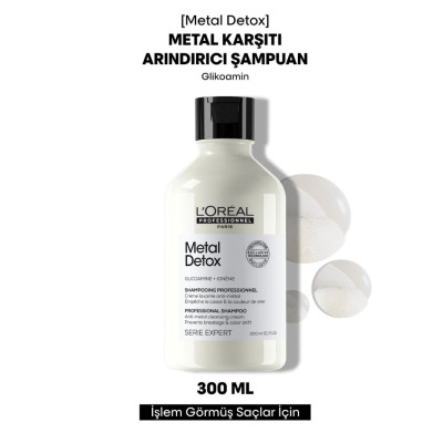 Loreal Professionnel Serie Expert Metal Detox İşlem Görmüş & Yıpranmış Saçlar İçin Metal Karşıtı Arındırıcı Şampuan 300ml