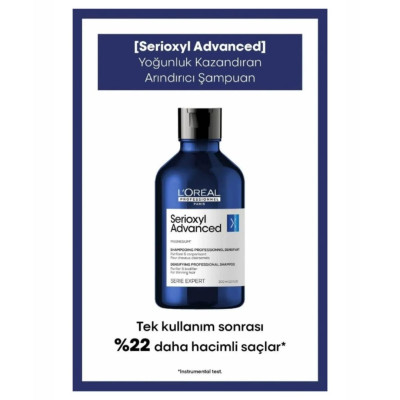 Loreal Professionnel Serie Expert Serioxyl Advanced Incelmiş Saç Telleri İçin Yoğunluk Kazandıran Şampuan 300ml