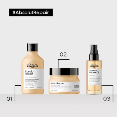 Loreal Professionnel Serie Expert Absolut Repair Oil 10 In 1 Yıpranmış Saçlar İçin 10 Etkili Mucize Saç Bakım Yağı 90ml