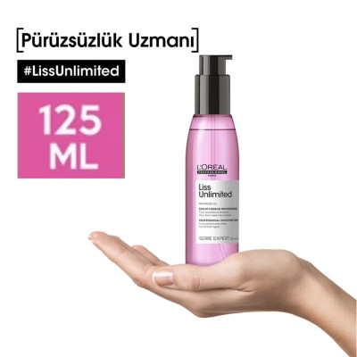 Loreal Professionnel Serie Expert Liss Unlimited Elektriklenme Karşıtı Ve Yoğun Yumuşaklık Veren Yağ 125ml