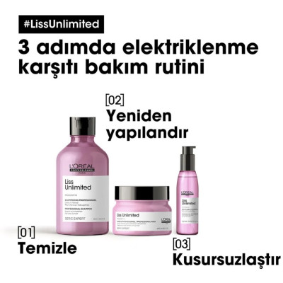 Loreal Professionnel Serie Expert Liss Unlimited Elektriklenme Karşıtı Ve Yoğun Yumuşaklık Veren Yağ 125ml