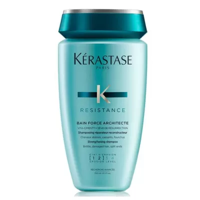 Kerastase Resistance Bain Force Architecte Zayıf Ve Yıpranmış Saçlar Için Onarıcı Şampuan 250 ml (1-2)