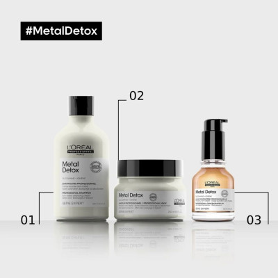 Loreal Professionnel Serie Expert Metal Detox Oil Konsantre Metal arındırıcı & besleyici Saç Bakım Yağı 50ml