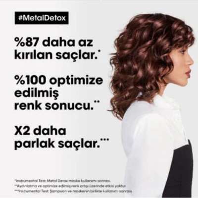 Loreal Professionnel Serie Expert Metal Detox Işlem Görmüş Saçlar Için Saç Maskesi 250ml