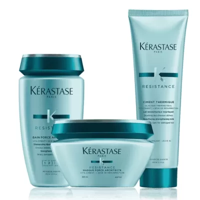 Kerastase Resistance Bain Force Architecte Zayıf Ve Yıpranmış Saçlar Için Onarıcı Şampuan 250 ml (1-2)