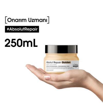 Loreal Professionnel Serie Expert Absolut Repair Golden Yıpranmış Saçlar İçin Onarıcı Altın Maske 250ml