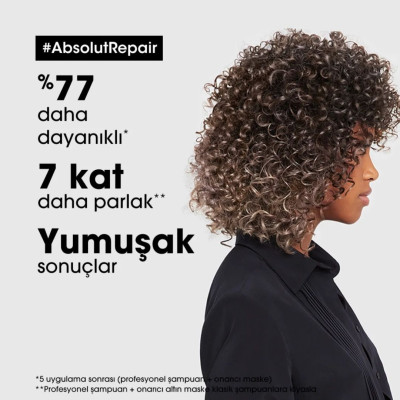 Loreal Professionnel Serie Expert Absolut Repair Yıpranmış Saçlar İçin Onarıcı Maske 250ml Loreal Professionnel Serie Expert Absolut Repair Yıpranmış Saçlar İçin Onarıcı Maske 250ml