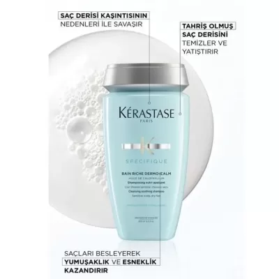 Kerastase Specifique Bain Riche Dermo Calm Kuru Saç Derisi Için Hassasiyet Karşıtı Şampuan 250 ml