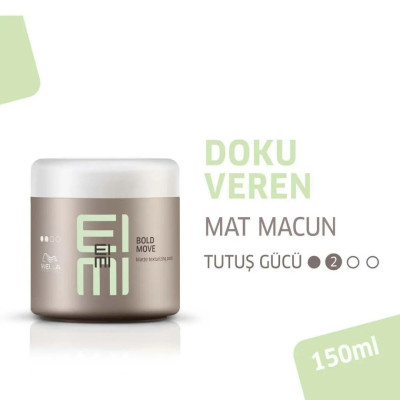 Wella Professionals Eimi Bold Move Orta Tutuşlu Mat Şekillendirici Wax 150 ml