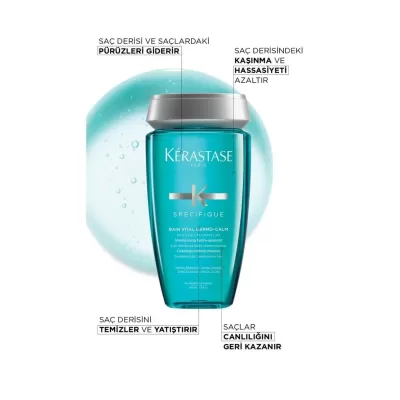 Kerastase Specifique Bain Vital Dermo Calm Normal Ve Karma Saç Tipleri Için Yatıştırıcı Şampuan 250 ml