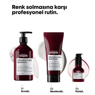 Loreal Professionnel Serie Expert Vitamino Color Spectrum Boyalı Saçlar İçin Solma Karşıtı Şampuan 500 ml Loreal Professionnel Serie Expert Vitamino Color Spectrum Boyalı Saçlar İçin Solma Karşıtı Şampuan 500 ml