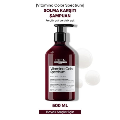 Loreal Professionnel Serie Expert Vitamino Color Spectrum Boyalı Saçlar İçin Solma Karşıtı Şampuan 500 ml Loreal Professionnel Serie Expert Vitamino Color Spectrum Boyalı Saçlar İçin Solma Karşıtı Şampuan 500 ml