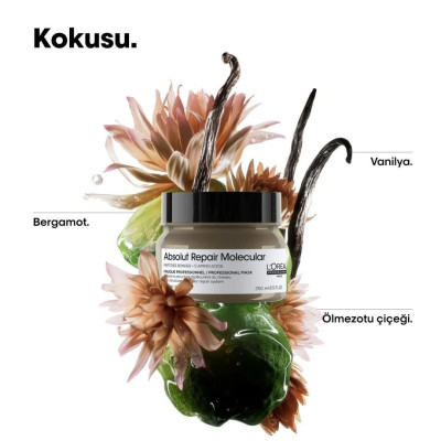 Loreal Professionnel Absolut Repair Molecular Tüm Yıpranmış Saçlar İçin Yoğun Onarıcı Maske 250ml Loreal Professionnel Absolut Repair Molecular Tüm Yıpranmış Saçlar İçin Yoğun Onarıcı Maske 250ml