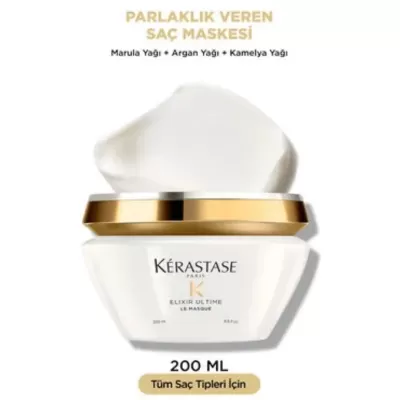 Kerastase Elixir Ultime Parlaklık Veren Argan Yağlı Saç Maskesi 200ml Kerastase Elixir Ultime Parlaklık Veren Argan Yağlı Saç Maskesi 200ml
