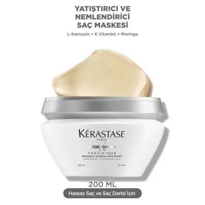 Kerastase Specifique Masque Hydra-Apaisant Hassasiyet Karşıtı Nemlendirici Maske 200ml Kerastase Specifique Masque Hydra-Apaisant Hassasiyet Karşıtı Nemlendirici Maske 200ml