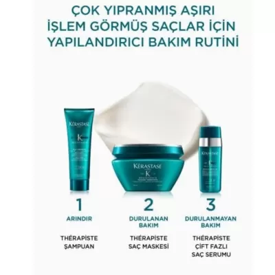 Kerastase Resistance Masque Therapiste Yıpranmış Ve Aşırı İşlem Görmüş Saçlar İçin Onarıcı Maske 200 ml