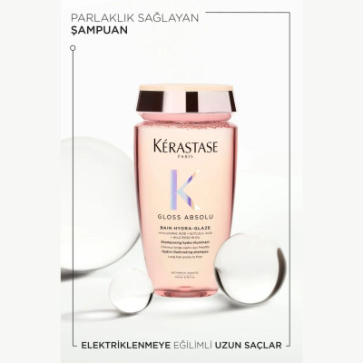 Kerastase Gloss Absolu Bain Hydra-Glaze Elektriklenmeye Eğilimli Saçlar İçin Parlaklık Veren Şampuan 250 ml Kerastase Gloss Absolu Bain Hydra-Glaze Elektriklenmeye Eğilimli Saçlar İçin Parlaklık Veren Şampuan 250 ml