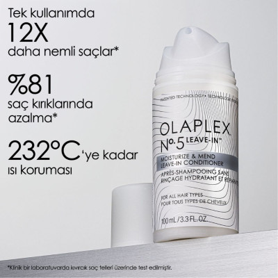 Olaplex No.5 Leave-In Moisturize & Mend Conditioner Bağ Güçlendirici Durulanmayan Saç Kremi 100ml Olaplex No.5 Leave-In Moisturize & Mend Conditioner Bağ Güçlendirici Durulanmayan Saç Kremi 100ml