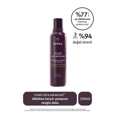 Aveda Invati Ultra Advanced Dökülme Karşıtı Şampuan Zengin Doku 200ml