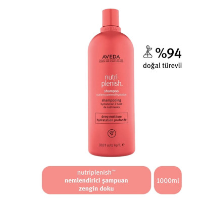 Aveda Nutriplenish Deep Moisture  Zengin Doku Nemlendirici Şampuan 1000ml