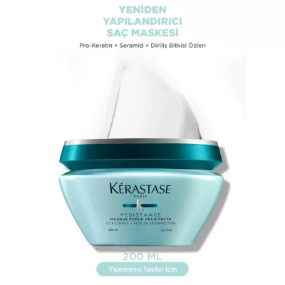 Kerastase Resistance Reconstruction Masque Force Architecte Zayıf Ve Yıpranmış Saçlar Için Onarıcı Maske 200ml