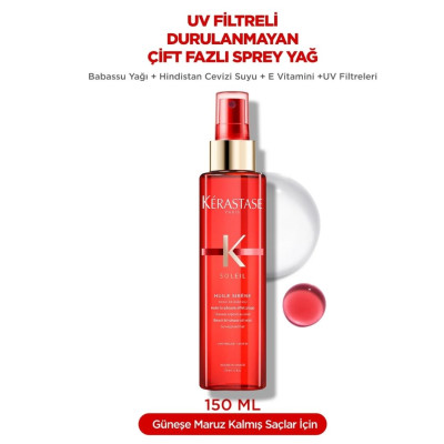 Kerastase Soléil Huile Sirene Bukle Belirginleştirici Durulanmayan Çift Fazlı Sprey Yağı 150 ml Kerastase Soléil Huile Sirene Bukle Belirginleştirici Durulanmayan Çift Fazlı Sprey Yağı 150 ml