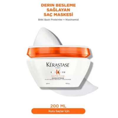 Kerastase Bain Satin Riche Şampuan 250ml Masquintense Saç Maskesi 200ml Kerastase Bain Satin Riche Şampuan 250ml Masquintense Saç Maskesi 200ml