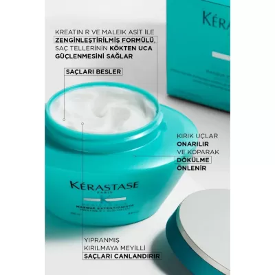 Kerastase Resistance Masque Extentioniste Daha Uzun Ve Güçlü Saçlar Için Onarıcı Maske 200 ml