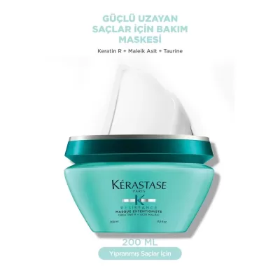 Kerastase Resistance Masque Extentioniste Daha Uzun Ve Güçlü Saçlar Için Onarıcı Maske 200 ml