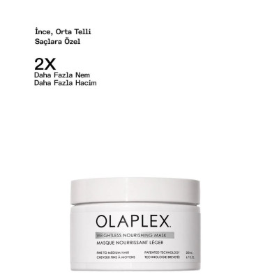 Olaplex Weightless Nourishing Mask - İnce, Orta Telli Saçlar İçin Ağırlık Hissi Bırakmayan Besleyici Maske 200ml