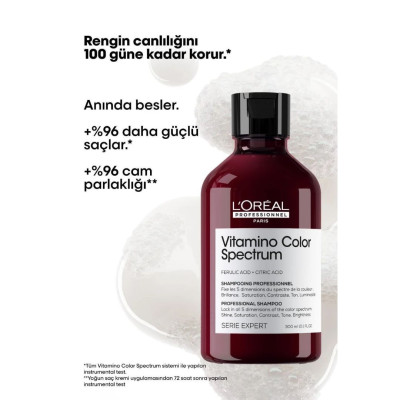 Loreal Professionnel Serie Expert Vitamino Color Spectrum Boyalı Saçlar İçin Solma Karşıtı Şampuan 300mlMarcus & Mira Loreal Professionnel Serie Expert Vitamino Color Spectrum Boyalı Saçlar İçin Solma Karşıtı Şampuan 300mlMarcus & Mira