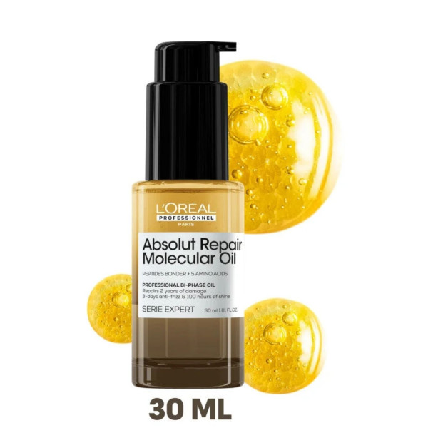 Loreal Professionnel Absolut Repair Molecular Çift Fazlı Profesyonel Bakım Yağı 30 ml