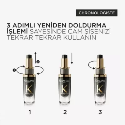 Kerastase Chronologiste Lhuile Parfümlü Canlandırıcı Besleyici Yeniden Doldurulabilir Saç Bakım Yağı 75ml