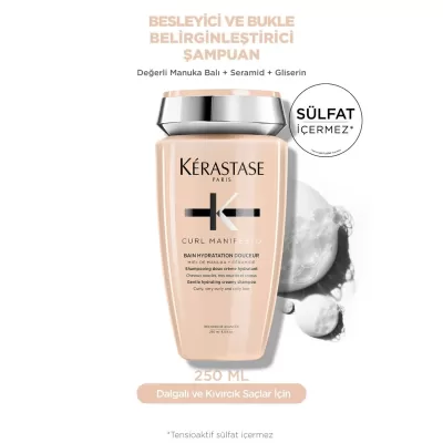 Kerastase Curl Manifesto Bain Hydratation Douceur Kıvırcık Saçlar Için Besleyici Şampuan 250 ml