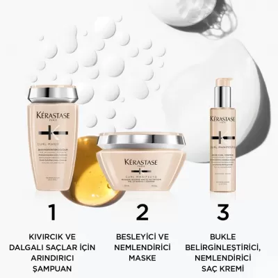 Kerastase Curl Manifesto Bain Hydratation Douceur Kıvırcık Saçlar Için Besleyici Şampuan 250 ml