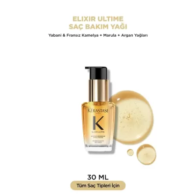 Kerastase Elixir Ultime Lhuile Parlaklık Veren Saç Bakım Yağı 30ml