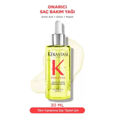 Kerastase Premiere Huile Gloss Reparatrice Yoğunluk Parlaklık Veren Onarıcı Saç Bakım Yağı 30ml