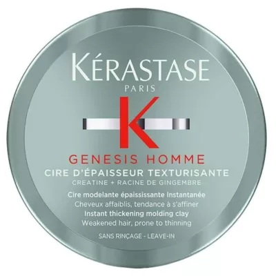 Kerastase Genesis Homme Erkeklere Özel İnce Telli Zayıf Saçlar İçin Kalınlaştırıcı Mat Kil Wax 75ml