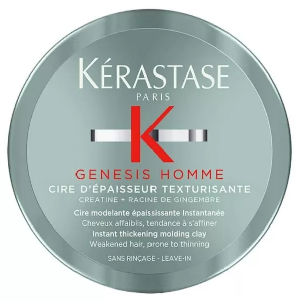 Kerastase Genesis Homme Cire d'Epaisseur Texturisante Erkekler için Kalınlaştırıcı Mat Kil Wax 75ml