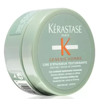 Kerastase Genesis Homme Erkeklere Özel İnce Telli Zayıf Saçlar İçin Kalınlaştırıcı Mat Kil Wax 75ml