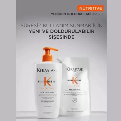 Kerastase Nutritive Bain Satin Riche Yoğun Nemlendirici Şampuan 500 ml Kerastase Nutritive Bain Satin Riche Yoğun Nemlendirici Şampuan 500 ml