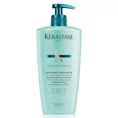 Kerastase Resistance Bain Force Architecte Zayıf Ve Yıpranmış Saçlar Için Onarıcı Şampuan 500 ml (1-2)