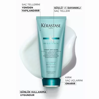 Kerastase Resistance Ciment Anti Usure Yıpranmış Saçlar İçin Onarıcı Krem [1 2] 200ml