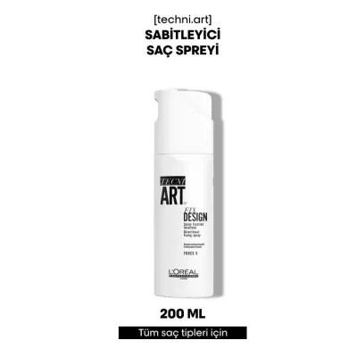 Loreal Professionnel Tecni Art Fix Design Sabitleyici Saç Spreyi 200 ml