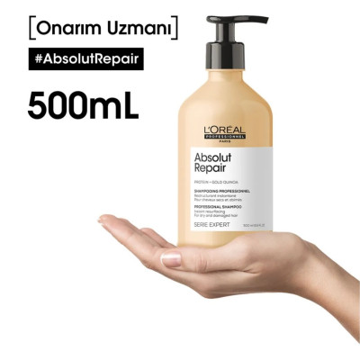 Loreal Professionnel Serie Expert Absolut Repair Yıpranmış Saçlar İçin Onarıcı Şampuan 500ml