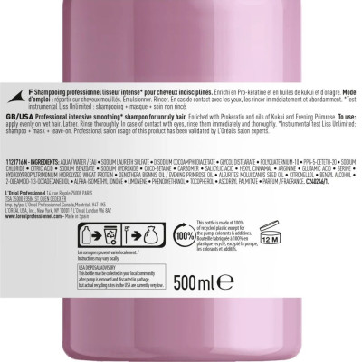 Loreal Professionnel Serie Expert Liss Unlimited Elektriklenme ve Kabarma Karşıtı Yoğun Yumuşaklık Veren Şampuan 500ml