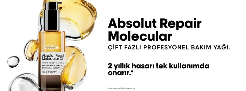 Loreal Professionnel Absolut Repair Molecular Çift Fazlı Profesyonel Bakım Yağı 90 ml